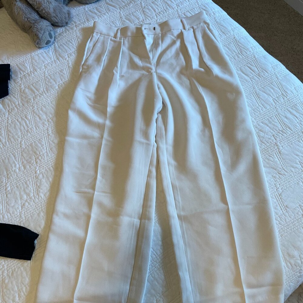 Banana Republic Women's Wide Leg Pleated Trousers